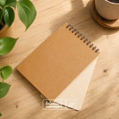 Libreta corporativa apuntes tapa kraft
